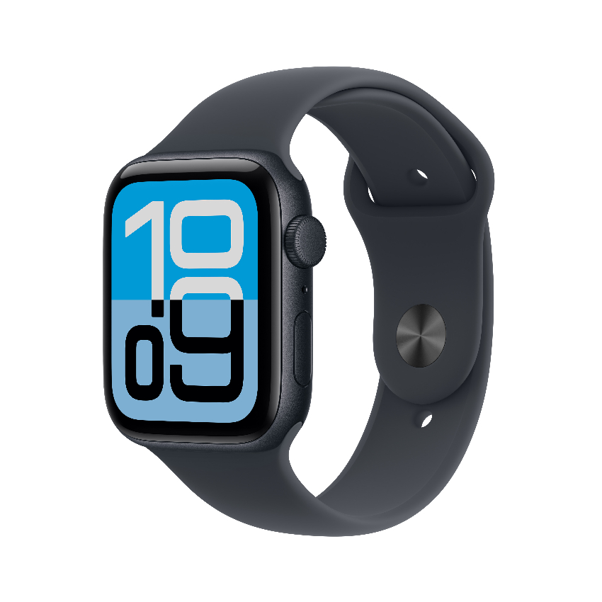 Apple Watch SE 3 44毫米 GPS 午夜暗色鋁金屬錶殼 配 午夜暗色運動錶帶