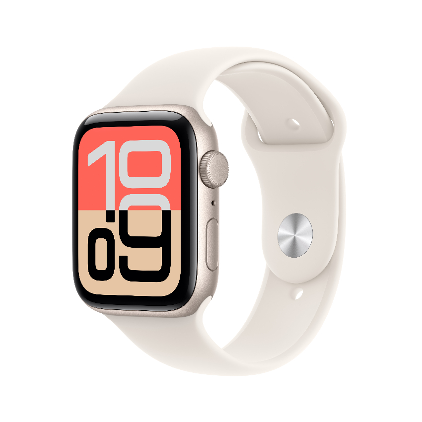 Apple Watch SE 3 44毫米 GPS 星光色鋁金屬錶殼 配 星光色運動錶帶