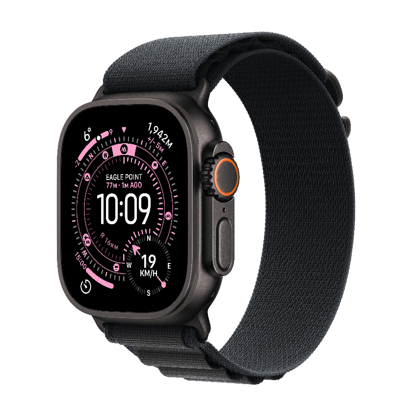 Apple Watch Ultra 3 49毫米 GPS + 流動網絡 黑色鈦金屬錶殼 配 黑色登峰手環